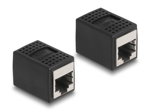 [90257900 1454770] Delock Kupplung RJ45 - RJ45, Cat.6A, Schwarz 1 Stück