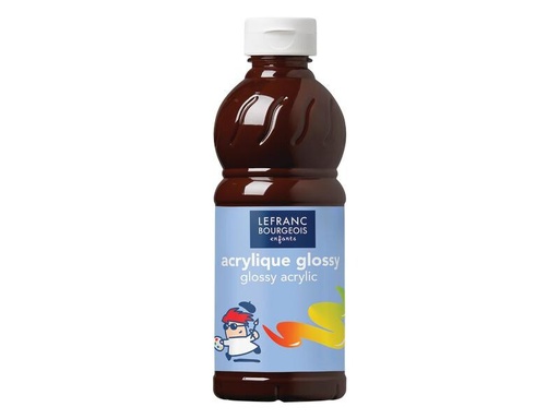 [90257929 1407802] LEFRANC Acrylfarbe Glossy 500 ml, Schokolade