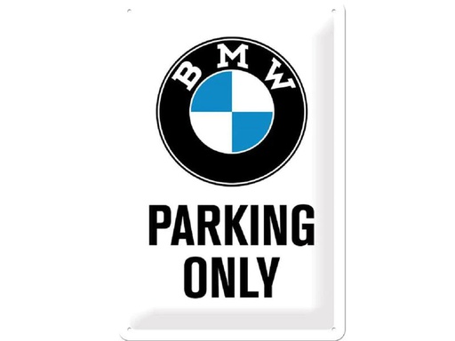 [90258028 1425524] Nostalgic Art Schild BMW Parking Only 20 x 30 cm, Metall