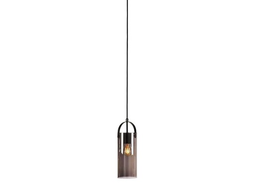 [90258112 1439988] Markslöjd Pendelleuchte Glory, Ø 12 cm, E27, Schwarz/ Smoke