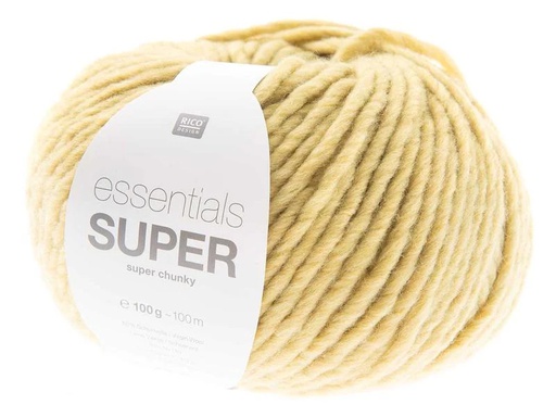 [90044947 1156742] Rico Design Wolle Essentials Super Super Chunky 100 g, Pastellgelb