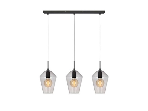 [90258249 1439966] Markslöjd Pendelleuchte Retro, 3 x E27, max. 60W, Schwarz/Smoke