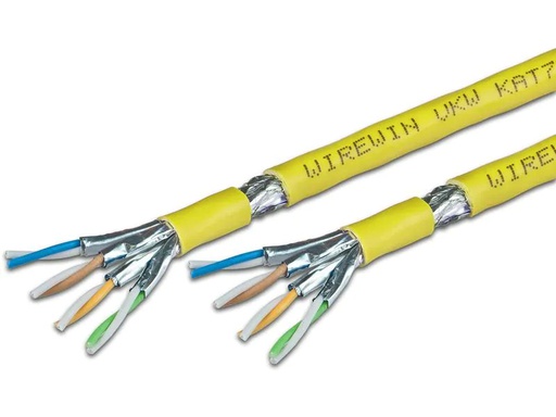 [90258350 1430065] Wirewin Verlegekabel VKW SFTP K7A LSOH3 Cat 7A, S/FTP, 500 m, Gelb