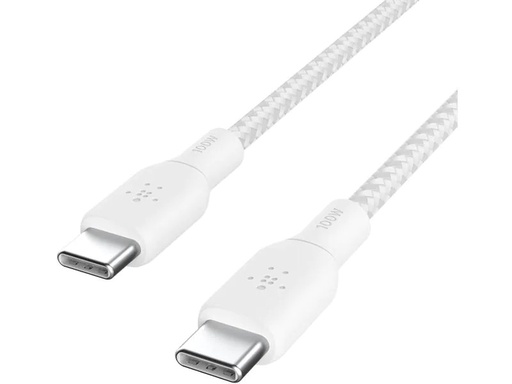 [90258493 1445442] Belkin USB-Kabel Boost Charge 100 W USB C - USB C 2 m Weiss