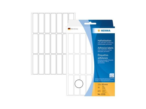 [90258504 1397001] HERMA Vielzweck-Etiketten 1.3 x 5 cm, 672 Etiketten