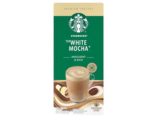 [90258826 1440414] Starbucks Instant Kaffee White Mocha 5 Stück