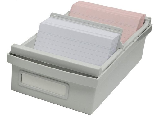 [90258937 1450557] Exacompta Karteibox A7, Grau