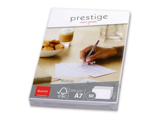 [90259055 1408104] ELCO Blankokarte Prestige A7, 50 Stück