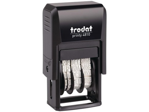 [90259180 1408250] Trodat Wort- und Datumsstempel Printy-Dater 4810 mit blauem Kissen