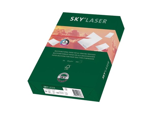 [90259187 1403668] Sky Kopierpapier Laser A4, Weiss, 80 g/m², 500 Blatt