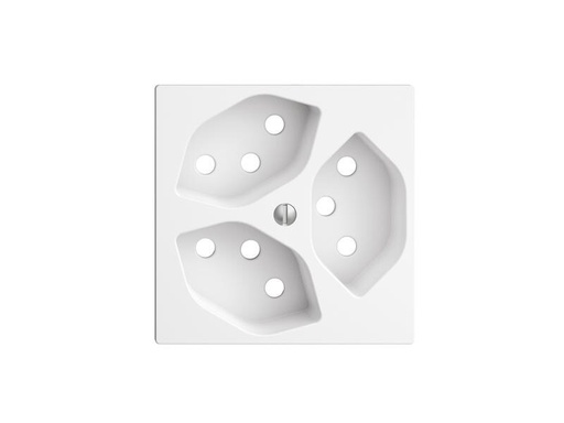 [90259236 1414595] Feller EDIZIOdue Abdeckset 3x T13, Weiss
