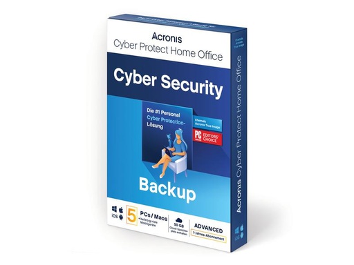 [90259277 1457830] Acronis Cyber Protect Home Office Security Edition Box, ABO, 5PC, 1y