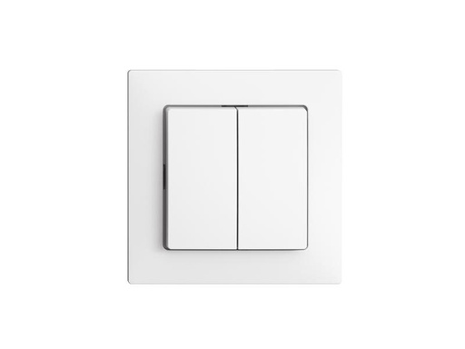 [90259368 1414599] Feller EDIZIOdue Abdeckset Schalter/Taster mit 2 Druckknöpfe, Weiss