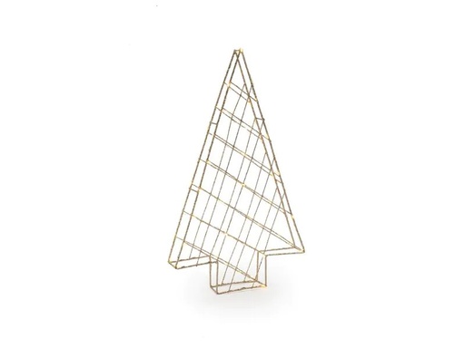 [90259435 1363541] STT Tischdeko Svenja Star 3D Baum, 45 cm, Gold