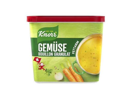 [90259438 1450067] Knorr Gemüse Extrakt Bouillon Granulat fettarm 600 g