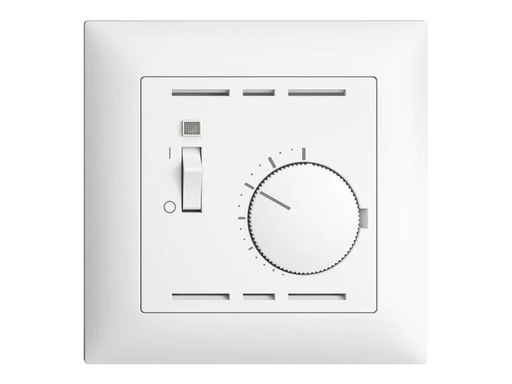 [90259490 1414579] Feller EDIZIOdue Raumthermostat UP mit Schalter, Weiss
