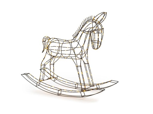 [90259568 1363580] STT LED-Figur Pferd, 65 cm, Schwarz