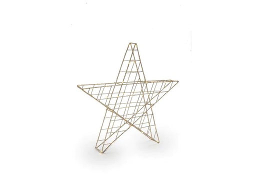 [90259608 1363540] STT Tischdeko Svenja Star 3D Stern, 40 cm, Gold