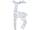 Star Trading LED-Figur Silhouette Pegasus, 95 cm, Weiss