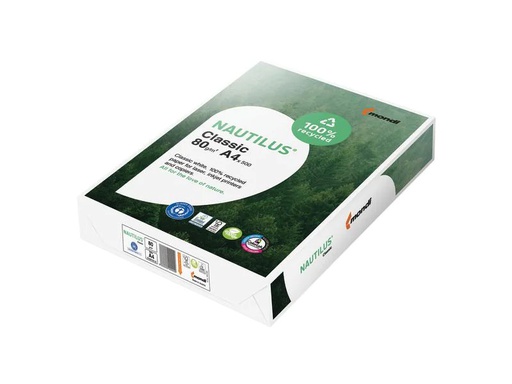 [90259716 1405138] Nautilus Kopierpapier Classic A4, Weiss, 80 g/m², 500 Blatt
