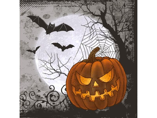 [90259793 1426062] Paper + Design Papierservietten Halloween Time 33 cm x 33 cm, 20 Stück