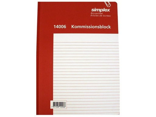 [90259899 1399545] Simplex Durchschreibebuch A4 Kommissionsbuch