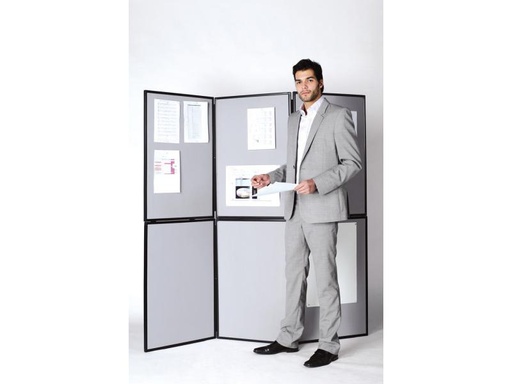 [90260044 267639] Bi-Office Moderationswand 90 cm x 60 cm, Grau