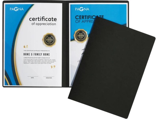[90260153 1456623] Pagna Präsentationsmappe Perfect A4, Schwarz, 1 Stück