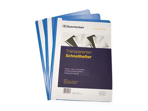 [90260189 1398723] Soennecken Schnellhefter A4, Blau, 10 Stück