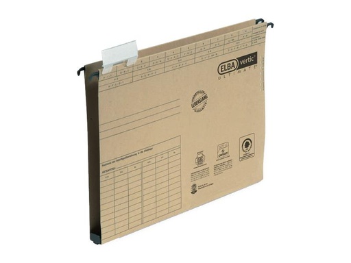 [90260222 1397742] Elba Hängeregister Ultimate 1 Braun, 25 Stück