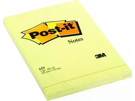 [90260409 1403990] Post-it Notizzettel Post-it 15.2 x 10.2 cm 6 Blöcke, Gelb