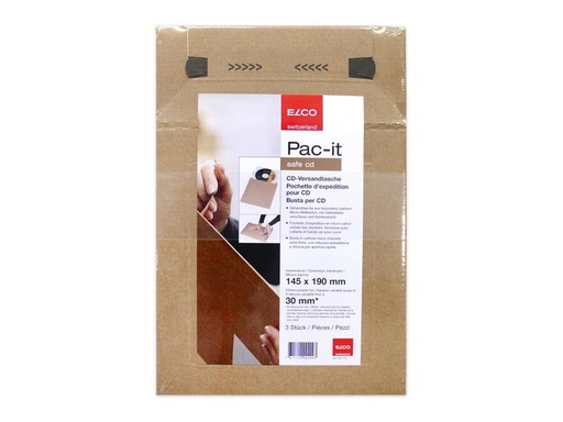 [90260505 1408135] ELCO Versandtasche CD/DVD, 180 x 195 mm, 1 Stück