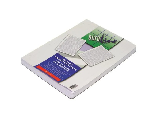 [90260526 1400707] Büroline Ringbucheinlagen A4, kariert, 100 Blatt