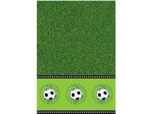 [90260530 1448078] Folat Tischdecke Fussball 130 x 180 cm, Grün