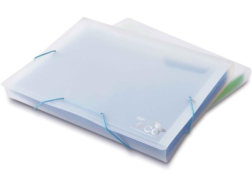 [90261061 1401321] Rapesco Fächermappe Eco A4, 13-teilig, Transparent