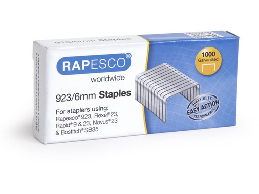 [90261070 1401318] Rapesco Heftklammer Typ 23 1000 Stück