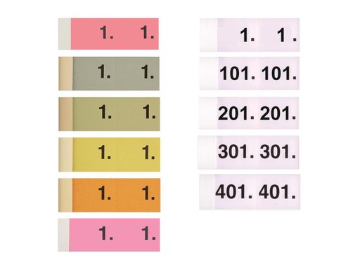 [90261076 1399534] Simplex Notizzettel Garderobenblöcke 1-100, Weiss