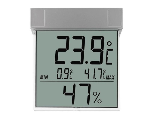 [90261114 1445977] TFA Dostmann Fenster-Thermo-Hygrometer Vision mit grossem Display