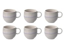 Villeroy & Boch Kaffeetasse Perlemor Sand 290 ml, 6 Stück, Beige