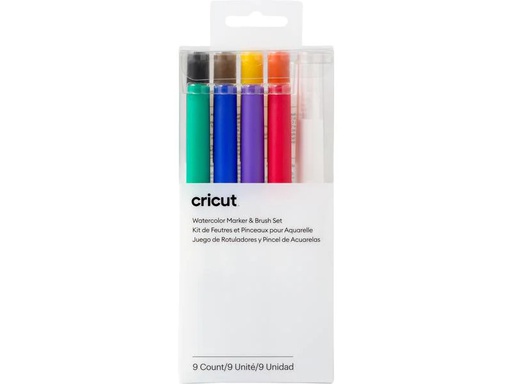 [90261165 1453737] Cricut Stifteset Wasserfarben-Marker 9 Stück
