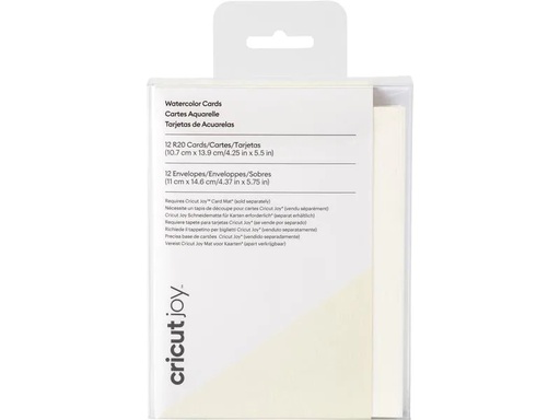 [90261170 1453738] Cricut Blankokarte für Wasserfarben R20 12 Stück