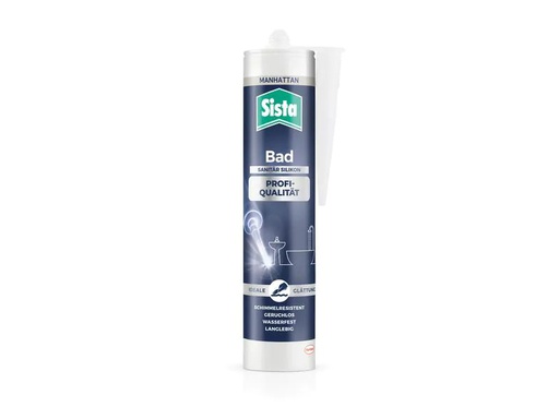 [90261413 1447884] Sista Dichtmasse Bad Profi-Qualität Silikon Manhattan, 280 ml