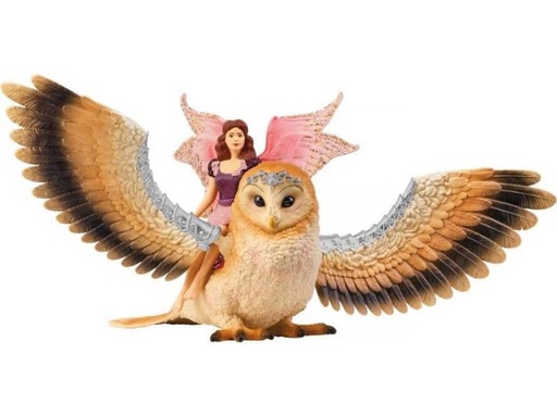 [90261416 1355828] Schleich Spielfigurenset bayala Elfe auf Glitzer-Eule
