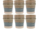 Villa Collection Kaffeebecher Evig 350 ml, 6 Stück, Blau/Braun