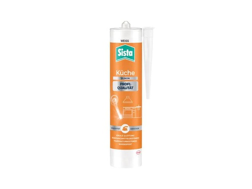 [90261501 1447886] Sista Dichtmasse Küche Silikon Weiss, 280 ml