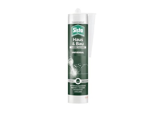 [90261538 1447889] Sista Dichtmasse Haus &amp; Bau Universal Transparent, 280 ml