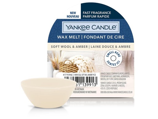 [90261540 1374960] Yankee Candle Duftwachsplättchen Soft Wool &amp; Amber