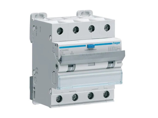 [90045354 1020440] Hager FI / LS 4P 6kA C-16A 30mA Typ A