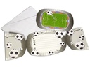 Folat Einladungskarte Fussball 17 x 17 cm, 8 Stück