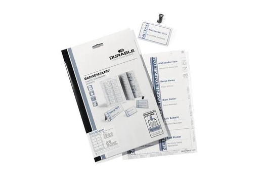 [90262010 63832] DURABLE Namensetiketten 54 x 90 mm mm, 20 Blatt